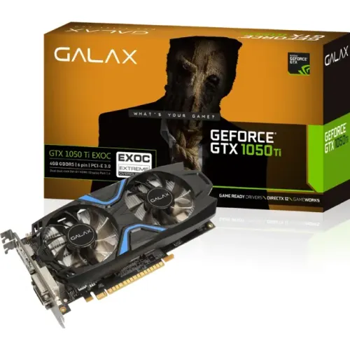 PLACA DE VÍDEO GTX 1050 Ti 4GB Galax 1-Click OC | Dual Fan