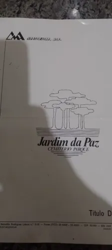 Vende se um terreno no cemitério jardim da paz
