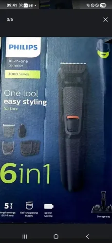 Philips Multigroom 3000 6 em 1 MG3712 - Novo sem uso - Barbeador e Aparador de Pelos! NOVO