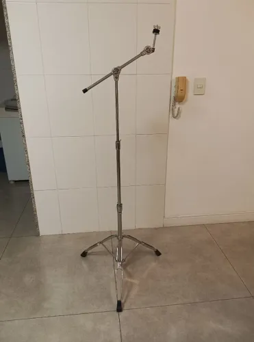## Estante de pratos girafa para bateria Pearl Export (MOG), anos 90, excelente, raridade!
