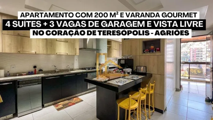viva com estilo no coração de teresópolis: 4 suítes, vista panorâmica e lazer completo - c