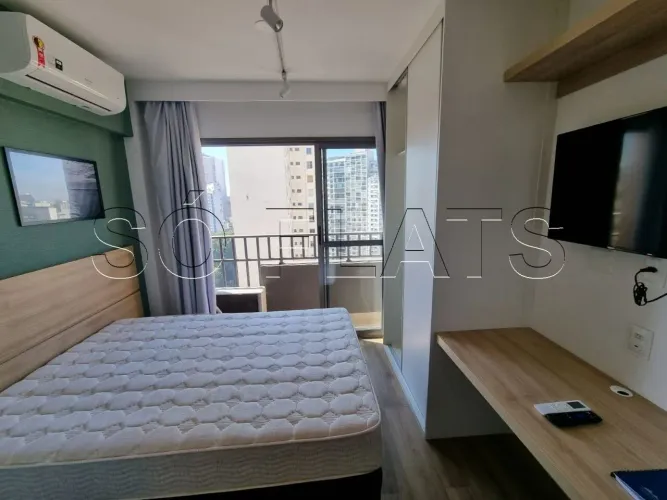 Apto disponível para locação na região Central de SP totalmente mobiliado contendo 24m² e 
