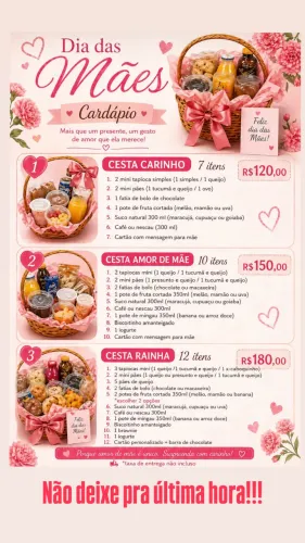 Cesta café da manhã 