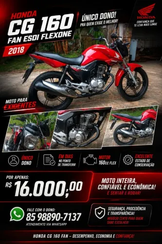 MOTO GG FAN 160 ( não tem igual)