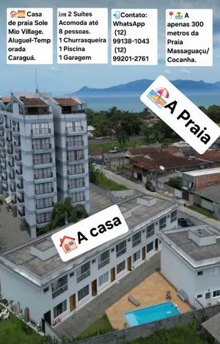 Casa de praia - Aluguel - Temporada Caraguá