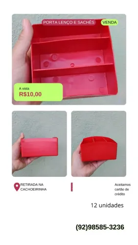 Porta Guardanapos e Sachês