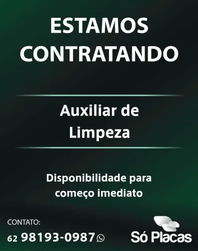 Auxiliar de Limpeza *)