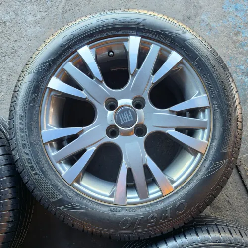 RODAS FIAT PALIO SPORTING ARO 15 4X98 E PNEUS 195/55