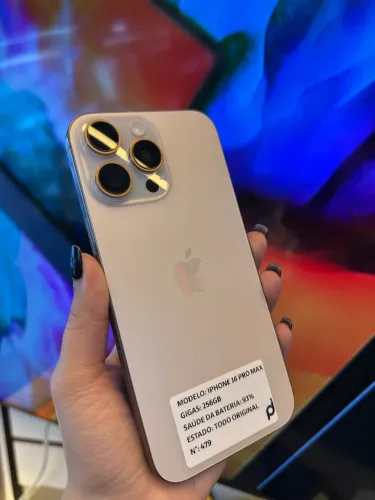 IPHONE 16 PRO MAX 256GB 93% - SEMINOVO 