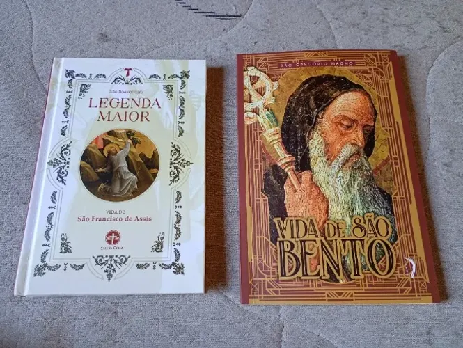 Kit 2 Livros Católicos: Legenda Maior Vida de São Francisco e Vida de São Bento