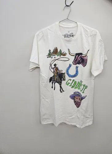 Camiseta branca Cowboy