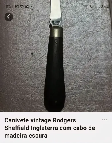 Antigo Canivete Rodgers Inglaterra