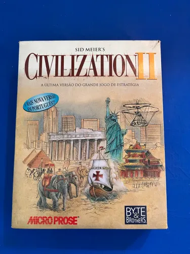 Civilization II Big Box PC - Completo com Manual e CD - Clássico de Estratégia