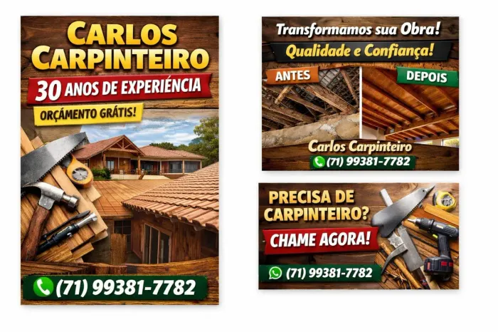 Serviços na Área da Carpintaria em geral