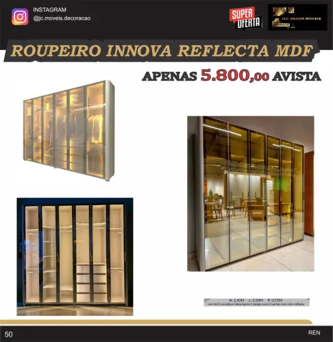 ROUPEIRO INNOVA REFLECTA NO MDF