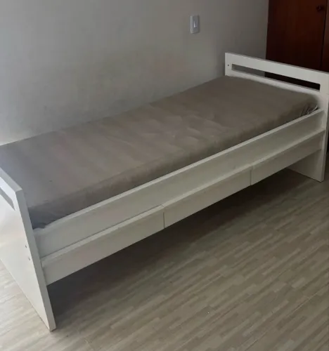 Cama Solteiro com Colchão