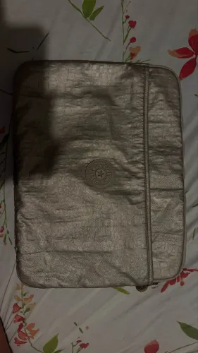 bolsa kipling original dourada grande