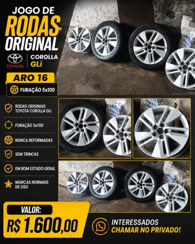 Rodas corolla gli 2015 aro 16