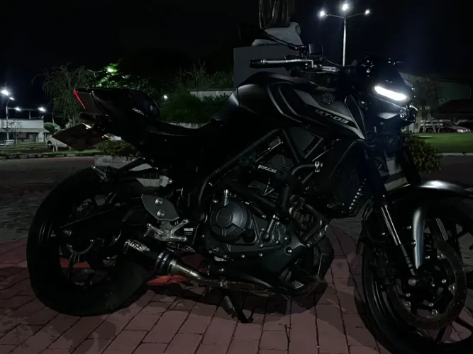 Escapamento esportivo MT 03 e R3 modelo jeskap R3 cup