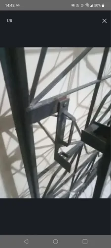 portão de ferro duas abas