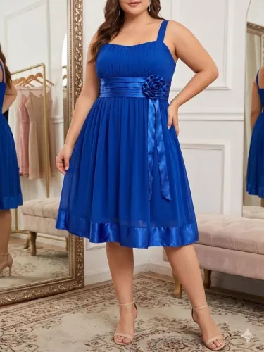 Vestido azul Royal 