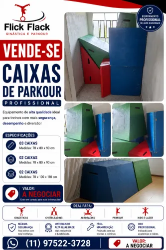 CAIXAS DE PARKOUR PROFISSIONAIS| Caixas de Madeira para treino