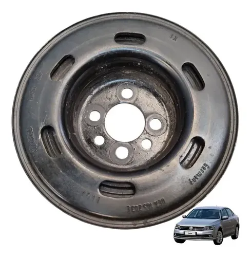 Polia Virabrequim Motor Jetta Golf 2.0 Flex 2011 A 2016