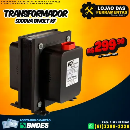 Transformador 5000VA Bivolt Kf