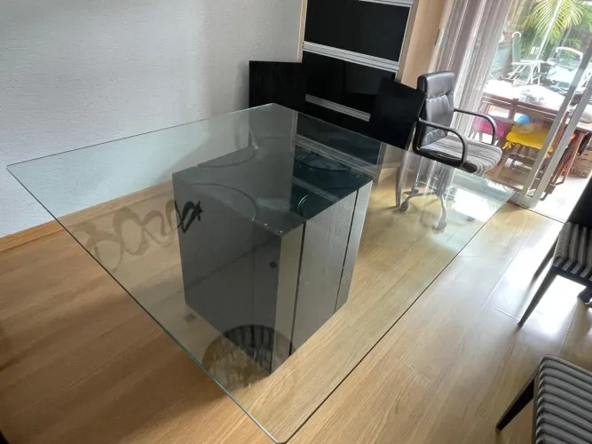 Mesa de vidro 8 lugares