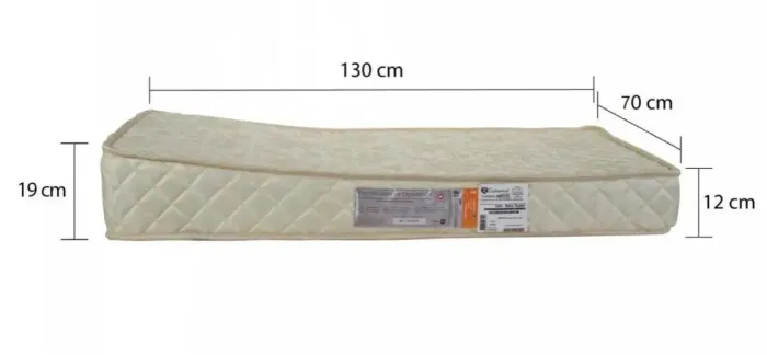 Colchao berço anti refluxo 12x60x130cm d18 anti alergico