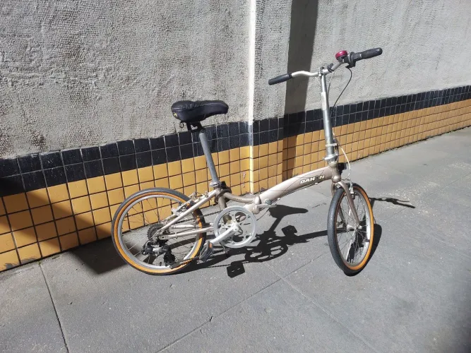 Bicicleta dobrável alumínio 