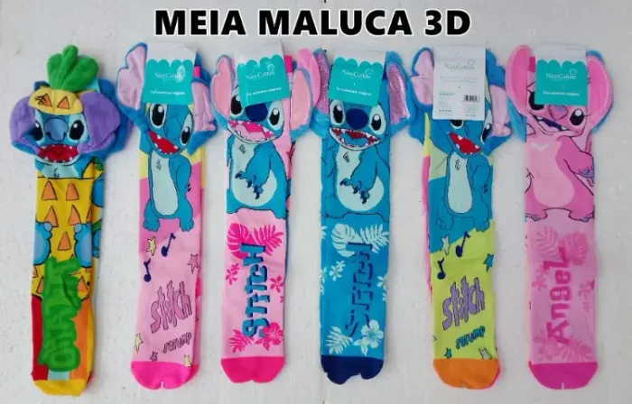 meias maluca 3d adulta