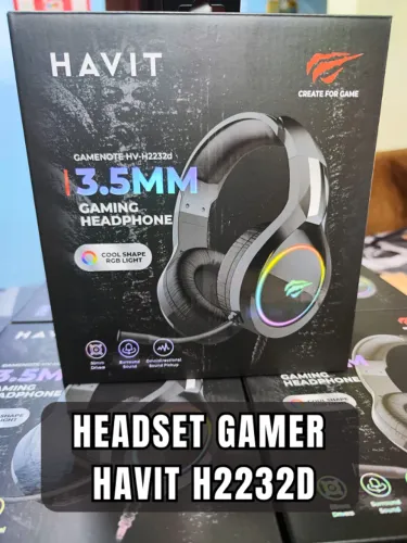 Headset Gamer HAVIT H2232D - Fone gamer profissional