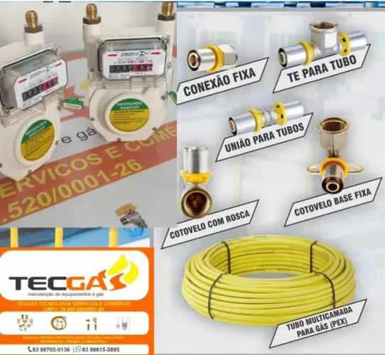 Instalação de Gás Canalizado - Medidores de Gás - Kits Mangueiras e Reguladores