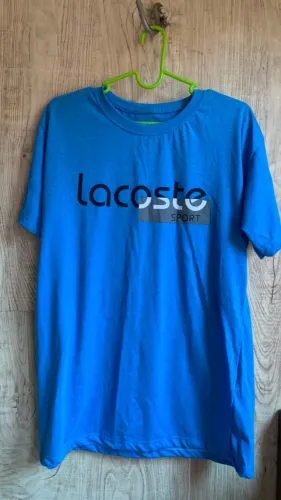 Camisa Azul Lacoste Sports