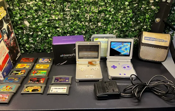 Game Boy Advance SP mod IPS e carcaça Extremerate