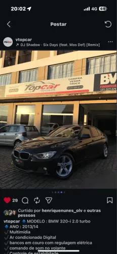 BMW 320I A 2.0 Turbo/activeflex 16V 184cv 4P 2014
