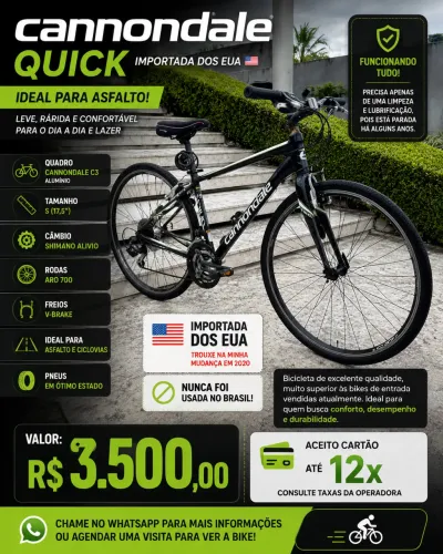 Bike canondale quick 17,5