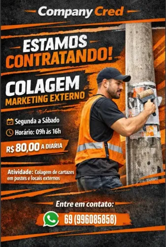 Colagem de cartazes 