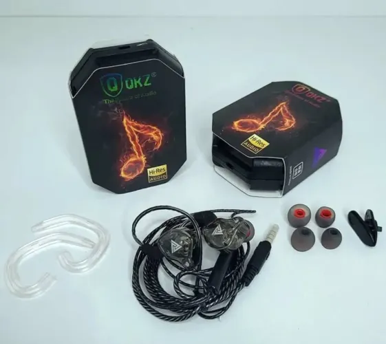 Fone Qkz Ak6 ótimo para músicas com fio, gamers e retorno de palco 