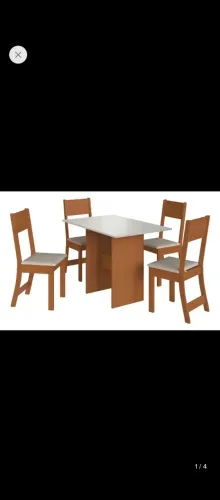 Mesa nova 4 cadeiras em oferta 