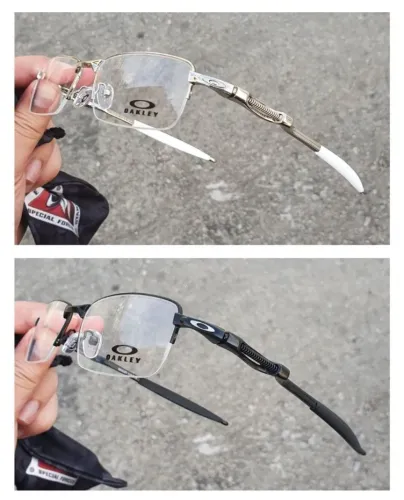 Óculos de Descanso sem grau Armacao de metal com molinha reguladora na lateral novo vilao