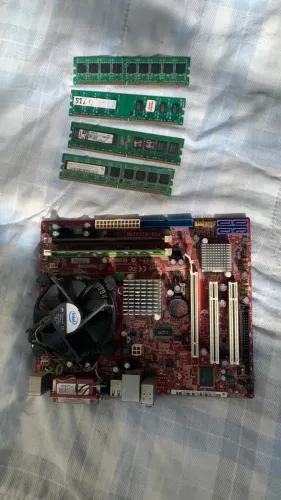 Kit placa mãe 775