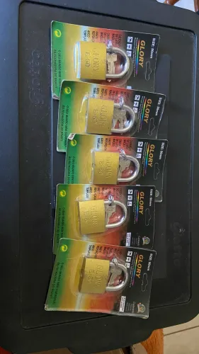 5 cadeados 50mm duas chaves
