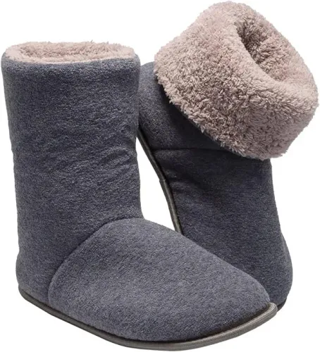 Pantufa Bota Polar Antiderrapante Cinza 37/38