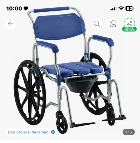 Cadeira de banho Dellamed modelo D65