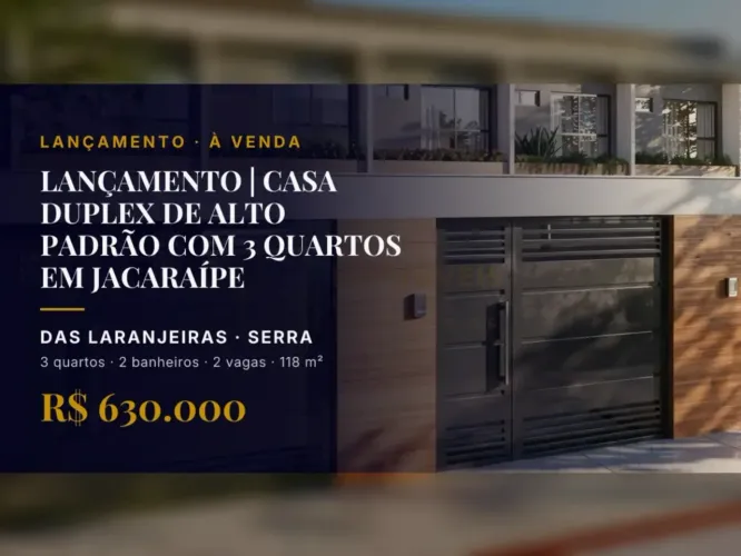 Venha Conhecer: Casa com 2 Vagas e Área Gourmet em Jacaraípe, Bairro das Laranjeiras!