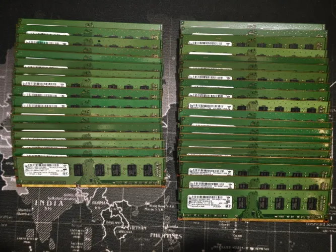 Lote Memórias RAM 4GB DDR3
