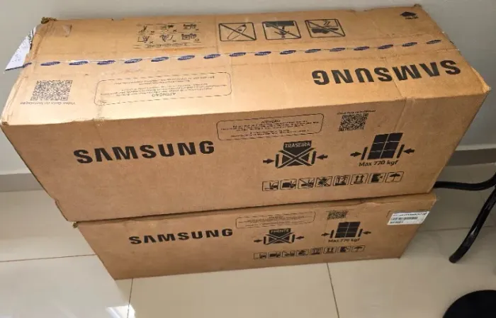 Ar-condicionado Split Inverter Samsung WindFree 12.000BTUs Frio Branco 220V - Novo - Lacra