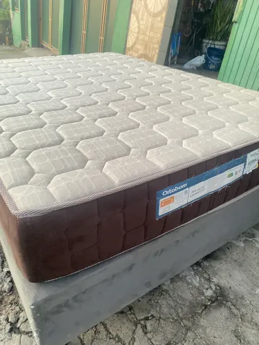 Cama box casal com colchão